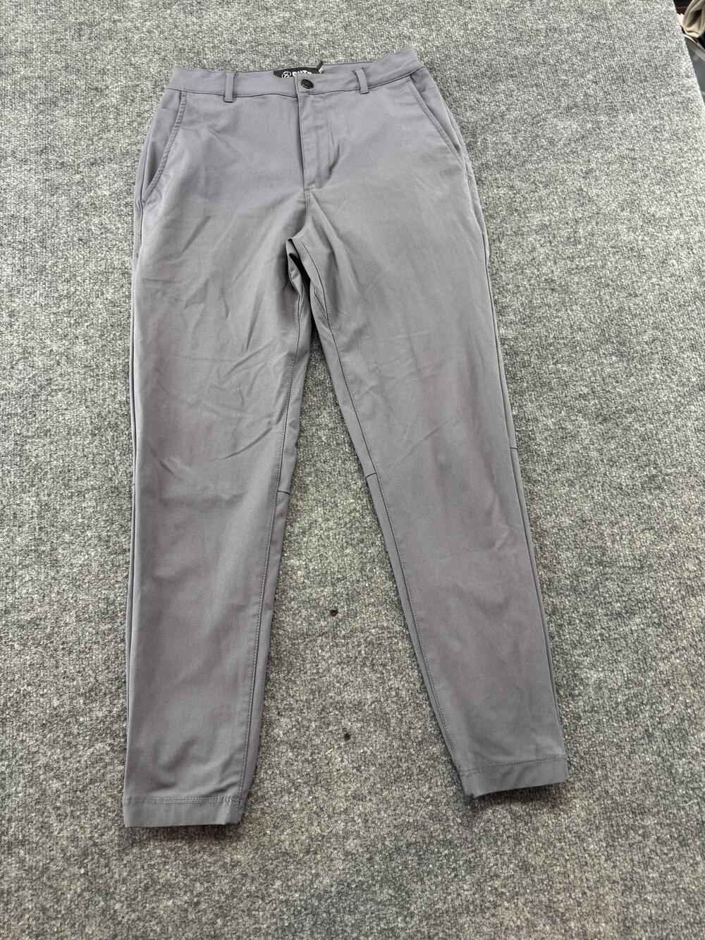 CUTS Pants Mens Small Gray Joggers Elastic Waist Cuffed Pockets Business